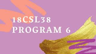 18CSL38 Data Structures Laboratory Program-6 Circular Queue Basic Operations.