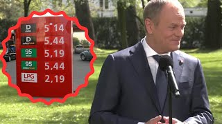 TV Republika: Kiedy paliwo po 5,19? Donald Tusk odpowiada