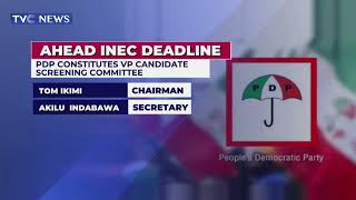 PDP Constitutes VP Candidate Screening Committee