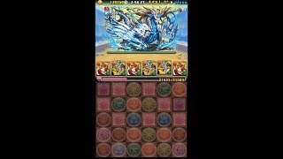 [パズドラ]ノア＝ドラゴン降臨　双方ガチャ限無し周回　カマエルPT（ドット無しワンパン編成）