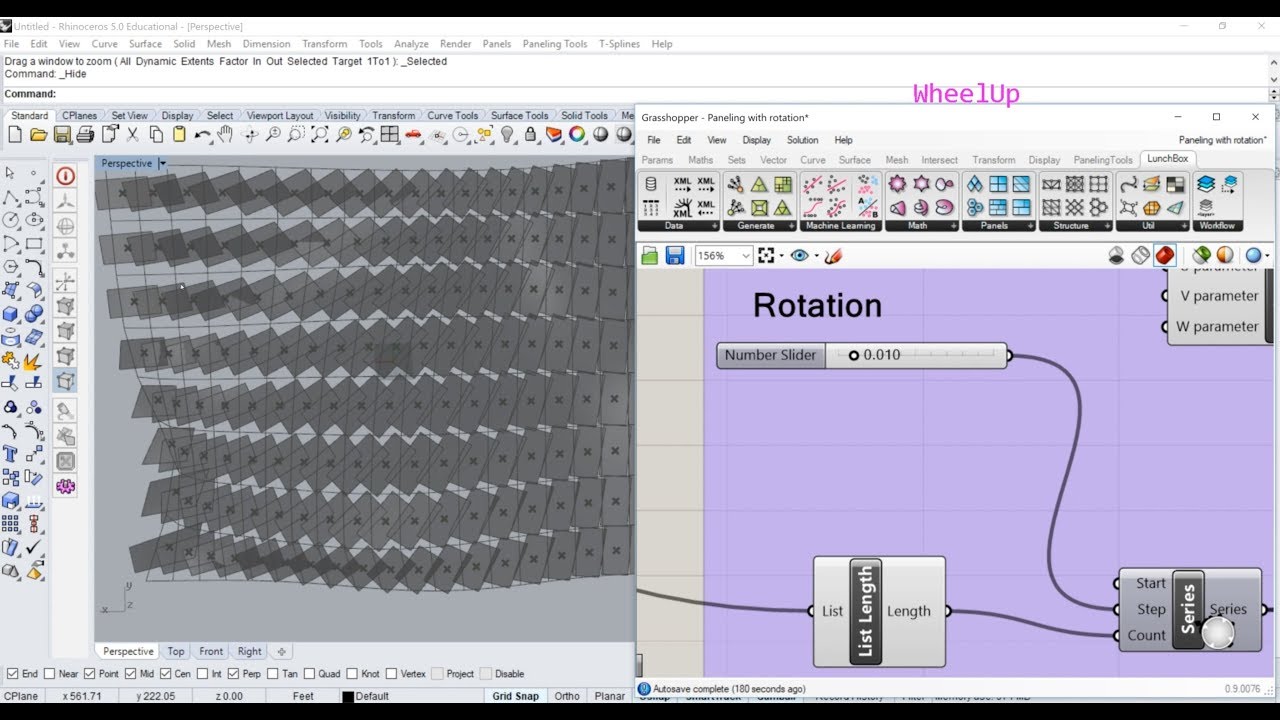 Grasshopper Tutorial Paneling With Rotation Youtube