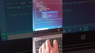 draw a rainbow using turtle #python #windows #computer #coding