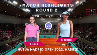 Simona Halep vs Paula Badosa / Mutua Madrid Open 2022 / Match Highlights