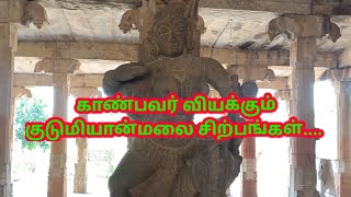 காண்பவர் வியக்கும் குடுமியான்மலை சிற்பங்கள் , Kudumiyamalai temple...#pudukkottai #kudumiyanmalai