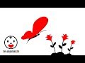 Baby Sensory - Black White Red Animation - Fly Fly Butterfly - Infant Visual Stimulation