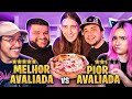 Nem o FELCA GOSTOU? kkkkk PIZZA PIOR AVALIADA VS A MELHOR AVALIADA | React bruninzor