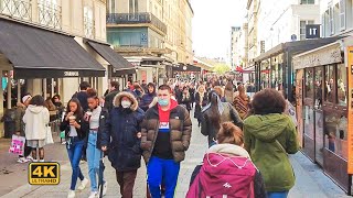 🇨🇵❤️Paris France,  Spring walk, Paris busy streets [4K UHD]