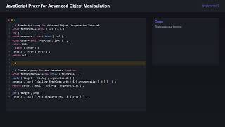 JavaScript Proxy for Advanced Object Manipulation | Complete Javascript Tutorial