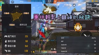 【Free fire】「團隊突襲排位上巔峰」『如何掌握高KD和高勝率呢！』