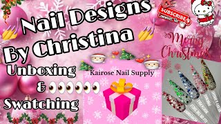 Christmas ✨KNS Mysteybox✨👀👀👀:Come Unbox\u0026Swatch with Me🥰🥰🥰