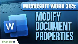 How to Modify Document Properties | Microsoft Word 365 Advanced Tips and Tricks