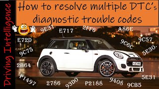 How To Resolve Multiple Diagnostic Trouble Codes DTC's: '06-'15 Mini Cooper With Low Voltage Issues