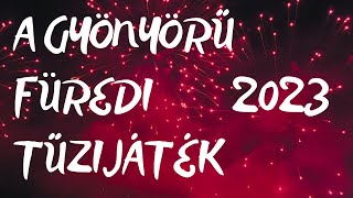 Gyönyörű balatonfüredi tűzijáték 2023