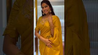 Bigg Boss Divi Vadthya in Beautiful Yellow Saree at Event in Hyderabad #ytshots #divivadthya