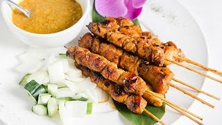 How To Make Malaysian Chicken Satay, Grilled Chicken Skewers Recipe 沙爹雞