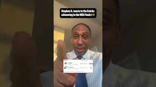 Stephen A. Smith is HYPED after the Knicks advance to the NBA Finals 👏 (via stephenasmith/X)