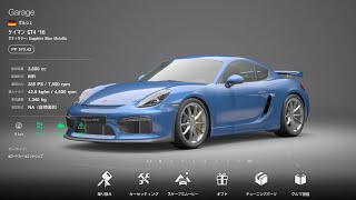 【GT7】ポルシェ ケイマン GT4 (2016年モデル)