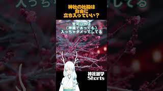 【立入禁止】神社の社殿は自由に立ち入っていい？【VTuber　夜代ましろ　神社解説】#Shorts