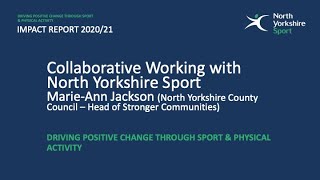 Collaborative Working with North Yorkshire Sport