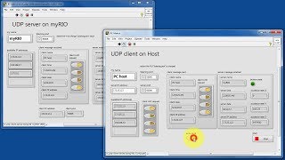 LabVIEW code: UDP client-server (expected results)