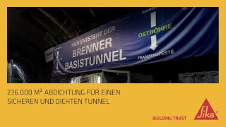 Sicher und Dicht: Abdichtung beim Brenner Basistunnel B0111 - BAULOS H33 Tulfes Pfons