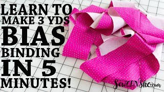 DIY Continuous Bias Binding - Super Fast Sewing Tutorial!