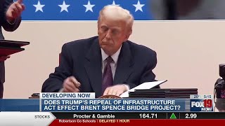 Does Trump's repeal of infrastructure act affect Brent Spence Bridge project