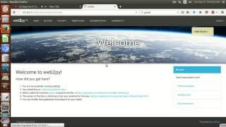 HOW TO INSTALL AND START WEB2PY AND DEMO OF EXAMPLE APPLICATION HOSTING