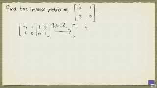Complex matrix inverse example