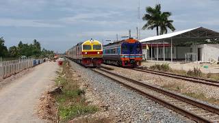 3 ด่วนพิเศษ หลีกกันที่นครชุมน์ 43,38 \u0026 32  3special express train at Nakhonchum