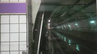 10/8/2021 Seoul Metro Line 5(to Hanam Geomdansan)depart and (to Banghwa)approaching in Yangpyeong