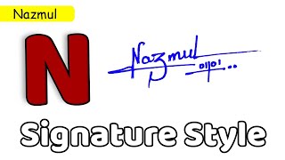 ✅ Nazmul Name Signature Request done