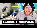 Das ist mein 14.000€ TRAMPOLIN und alle helfen aufbauen EHRE! | #ungeklickt