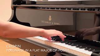 Chopin - Polonaise in A flat Major KK IVa-2　／　ショパン：ポロネーズ　変イ長調　遺作　KK IVa-2