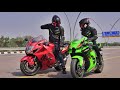 New Kawasaki Zx10R Vs Suzuki HayaBusa 3rd Gen | Race Till Their Potential | Full Throttle💪