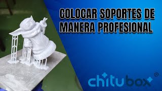 Colocar SOPORTES de forma ÓPTIMA en impresión 3D de resina