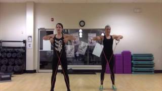 Partner Workout with Resistance Bands