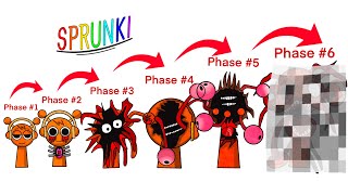 Drawing INCREDIBOX SPRUNKI / OREN Phase 1 vs Phase 2 vs Phase 3 vs Phase 4 vs Phase 5 vs Phase 6