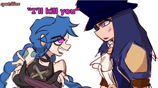 Caitlyn and Jinx Bonding [Arcane Comic]