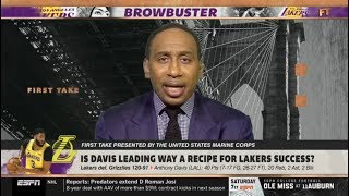 FIRST TAKE | Stephen A. IMPRESSED by Lakers beat Grizzlies 120-91; AD returned to boom with 40-Pts