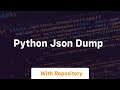 python json dump