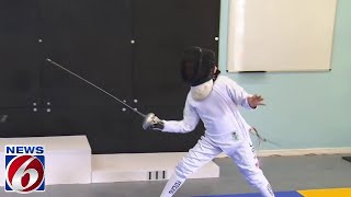 9-year-old fencing talent trains in Central Florida