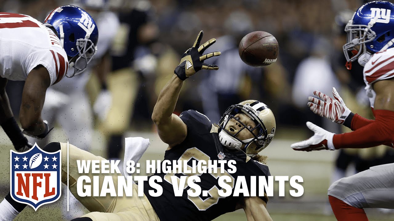 Giants Vs. Saints | Week 8 Highlights | NFL - YouTube