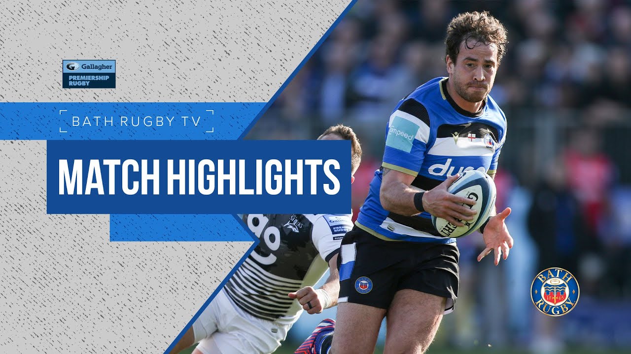 Match Highlights: Bath Rugby 24-24 Sale Sharks - YouTube