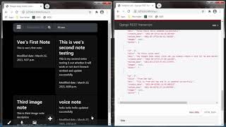 Google Keeps Notes API using Django Rest Framework