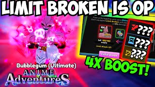 Limit Breaking UNIQUE Buu Is TOO STRONG Anime Adventures Update 19!