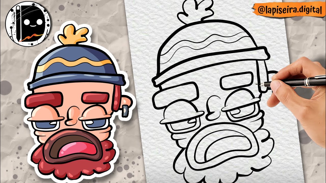 How To Draw A Viking Step By Step Youtube