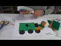 2D paper trash truck