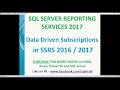 Data Driven Subscriptions in SSRS 2016 | ssrs subscriptions