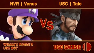 USC Smash Biweekly #67 NVR | Venus (Luigi) vs USC | Tale (Snake, Terry)